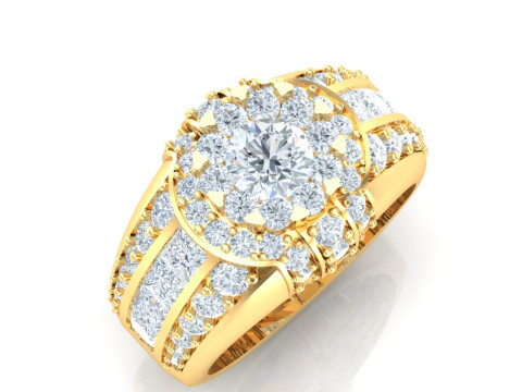 Luxury Mens Ring 3D 打印模型