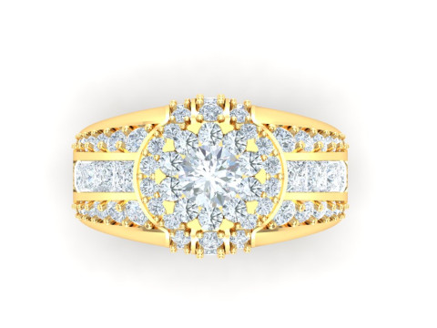 Luxury Mens Ring 3D 打印模型