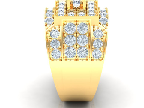 Luxury Mens Ring 3D Baskı Modeli