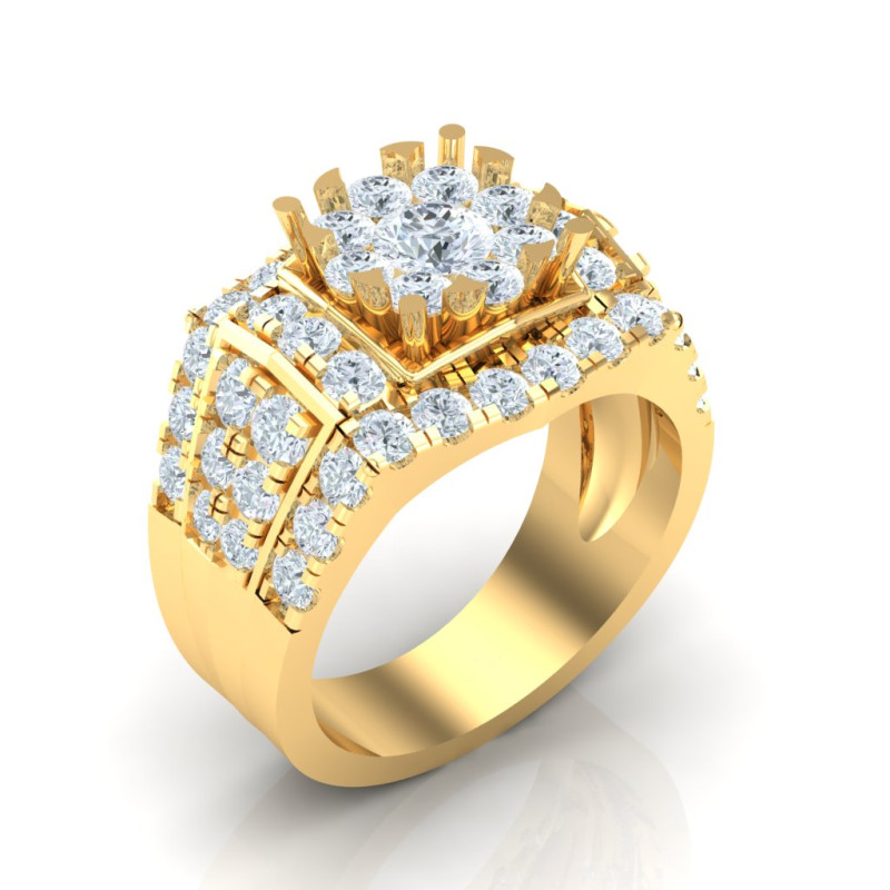 Luxury Mens Ring 3D Print Model .c4d .max .obj .3ds .fbx .stl .blend 