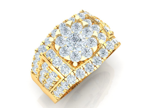 Luxury Mens Ring 3D Print Model