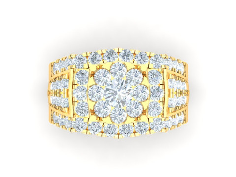 Luxury Mens Ring 3D Print Model