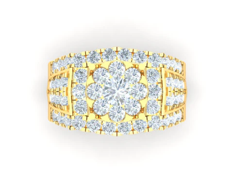 Luxury Mens Ring 3D Print Model