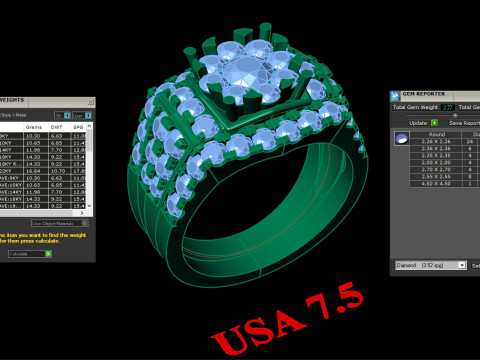 Luxury Mens Ring 3D Print Model