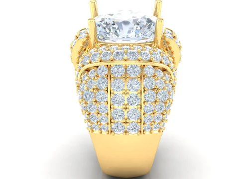 Luxury Mens Ring 3D Print Model