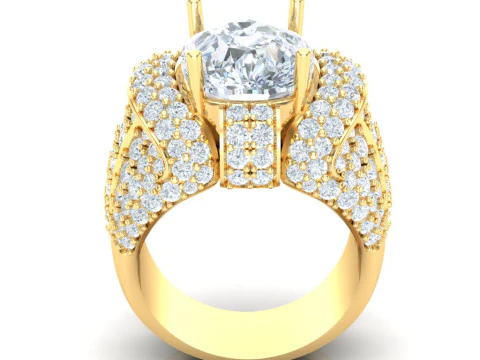 Luxury Mens Ring 3D Print Model