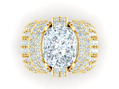 Luxury Mens Ring 3D 打印模型