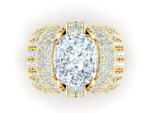 Luxury Mens Ring 3D Print Model