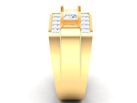 Luxury Mens Ring Modello di stampa 3D
