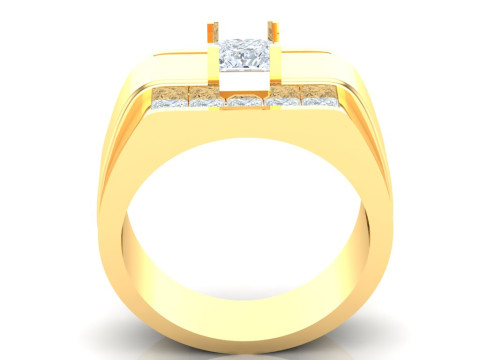 Luxury Mens Ring Modello di stampa 3D