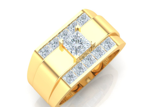 Luxury Mens Ring Modello di stampa 3D