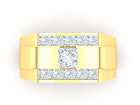 Luxury Mens Ring Modello di stampa 3D
