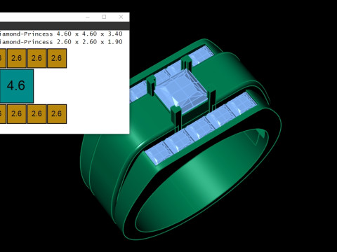 Luxury Mens Ring Modello di stampa 3D
