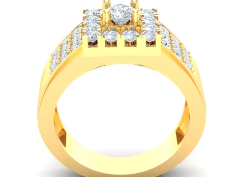 Luxury Mens Ring 3D Принт Модель