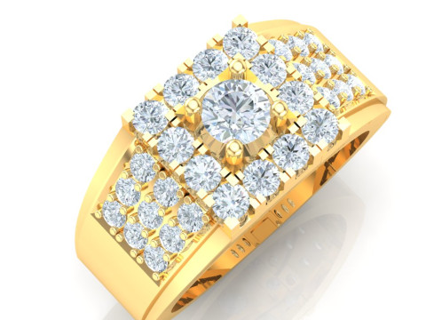 Luxury Mens Ring 3D Принт Модель