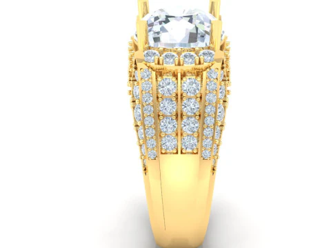 Luxury Mens Ring 3D Print Model