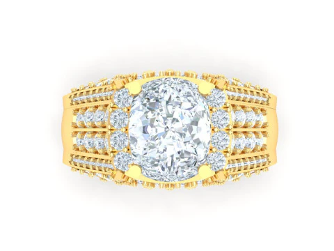 Luxury Mens Ring 3D Print Model
