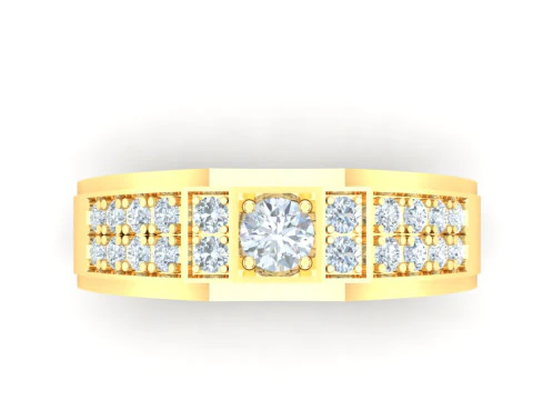 Luxury Mens Ring 3D Print Model