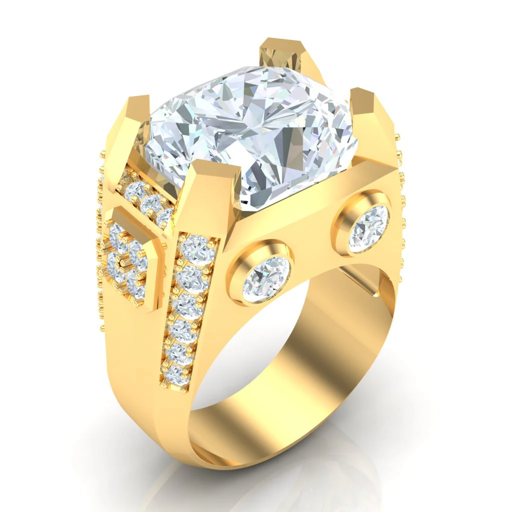 Luxury Mens Ring 3D Print Model .c4d .max .obj .3ds .fbx .stl .blend 