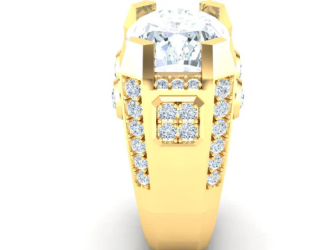 Luxury Mens Ring 3D Print Model