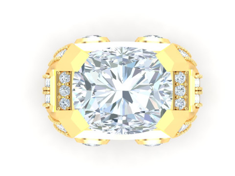 Luxury Mens Ring Modello di stampa 3D