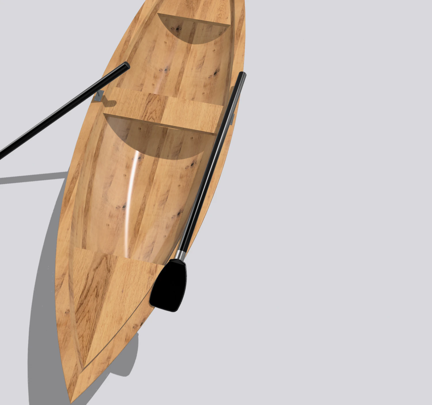 Rowing boat 3D Model .c4d .max .obj .3ds .fbx .stl .blend 