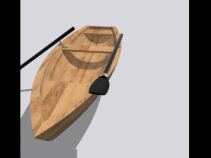 Rowing boat 3D Model