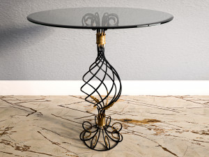 Glass table Forged collection 3D 模型