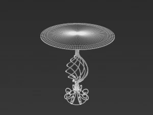 Glass table Forged collection 3D Model
