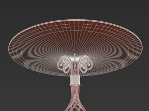 Glass table Forged collection 3D Model
