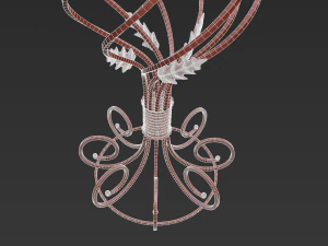 Glass table Forged collection 3D Model