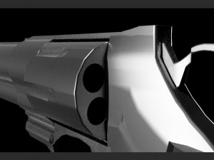 Revolver magnum Model 3D