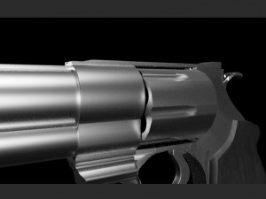 Revolver magnum Model 3D