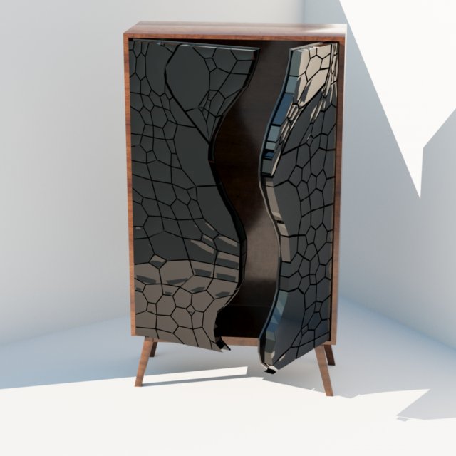 Wardrobe 3D Модель .c4d .max .obj .3ds .fbx .stl .blend 