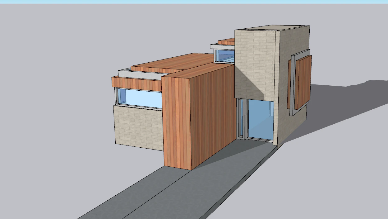 Modern House 2 3D Model .c4d .max .obj .3ds .fbx .stl .blend 