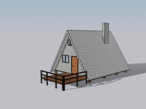 Stylized Small House 3D Model