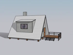 Stylized Small House 3D Model