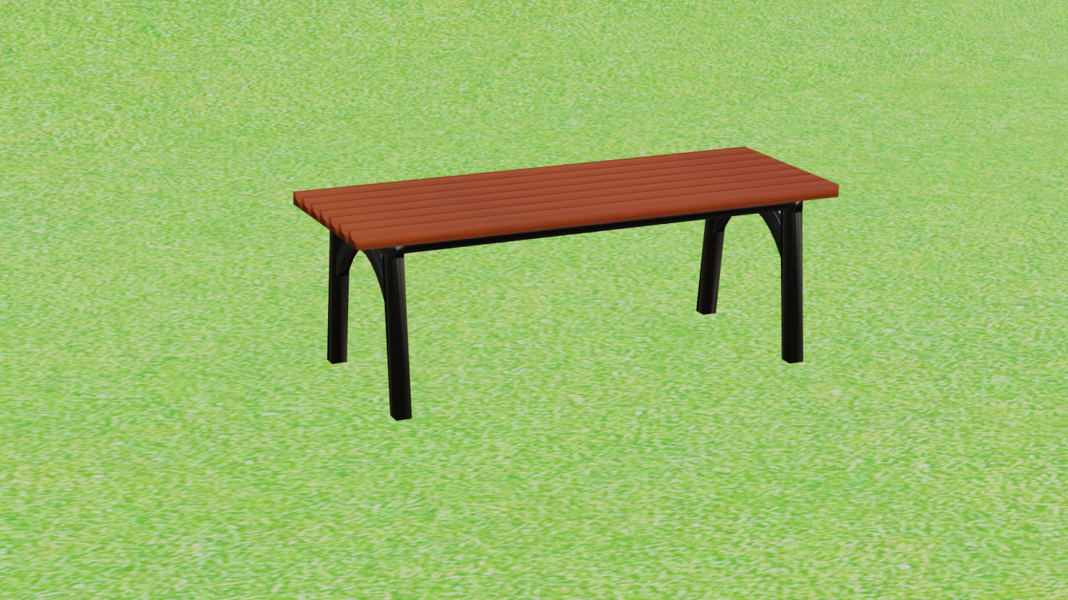 Wooden bench 3D Model .c4d .max .obj .3ds .fbx .stl .blend 