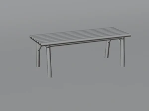 Wooden bench 3D Model