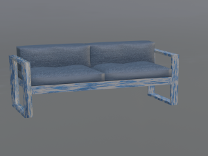 Outdoor denim sofa Modelo 3D