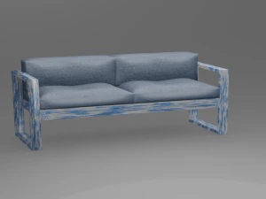 Outdoor denim sofa 3D Model