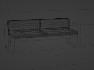 Outdoor denim sofa 3D Model