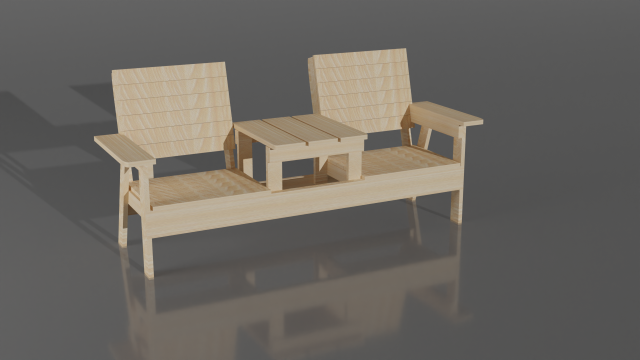 Table with chairs combined 3D Модель .c4d .max .obj .3ds .fbx .stl .blend 