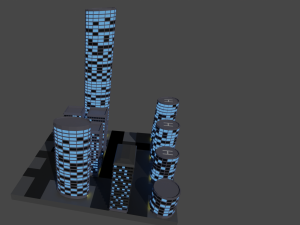 Night city 3D Модель
