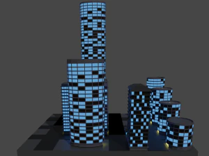 Night city 3D Model
