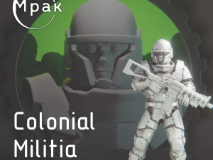 Colonial Militia 3D प्रिंट मॉडल