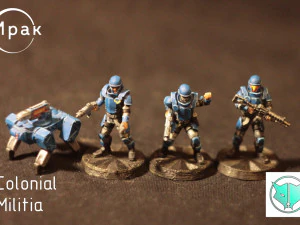 Colonial Militia 3D Print Model