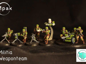 Militia Weaponteam 3D Print Model
