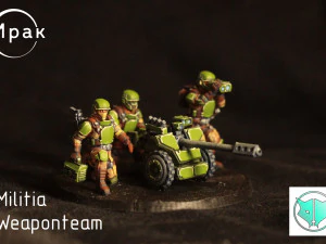 Militia Weaponteam 3D Print Model