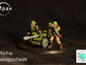 Militia Weaponteam 3D Print Model